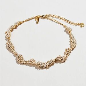 Oscar de la Renta Torn Paper Necklace